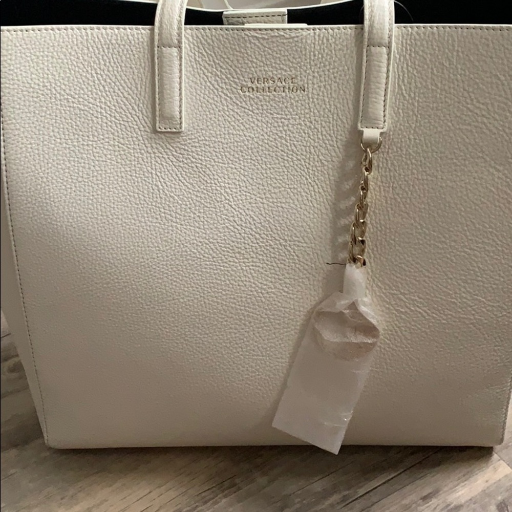 Authentic Versace Collection Leather Tote w/ tags